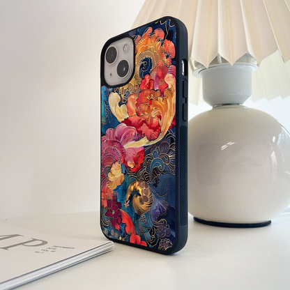Mystic Bloom Swirl Glass Case