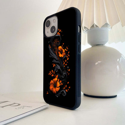 Midnight Ember Bloom Glass Case