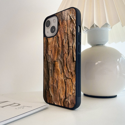 Earthy Peel Texture Glass Case
