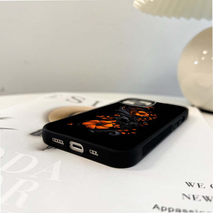 Midnight Ember Bloom Glass Case