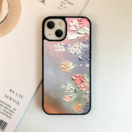 Pastel Petal Harmony Glass Case