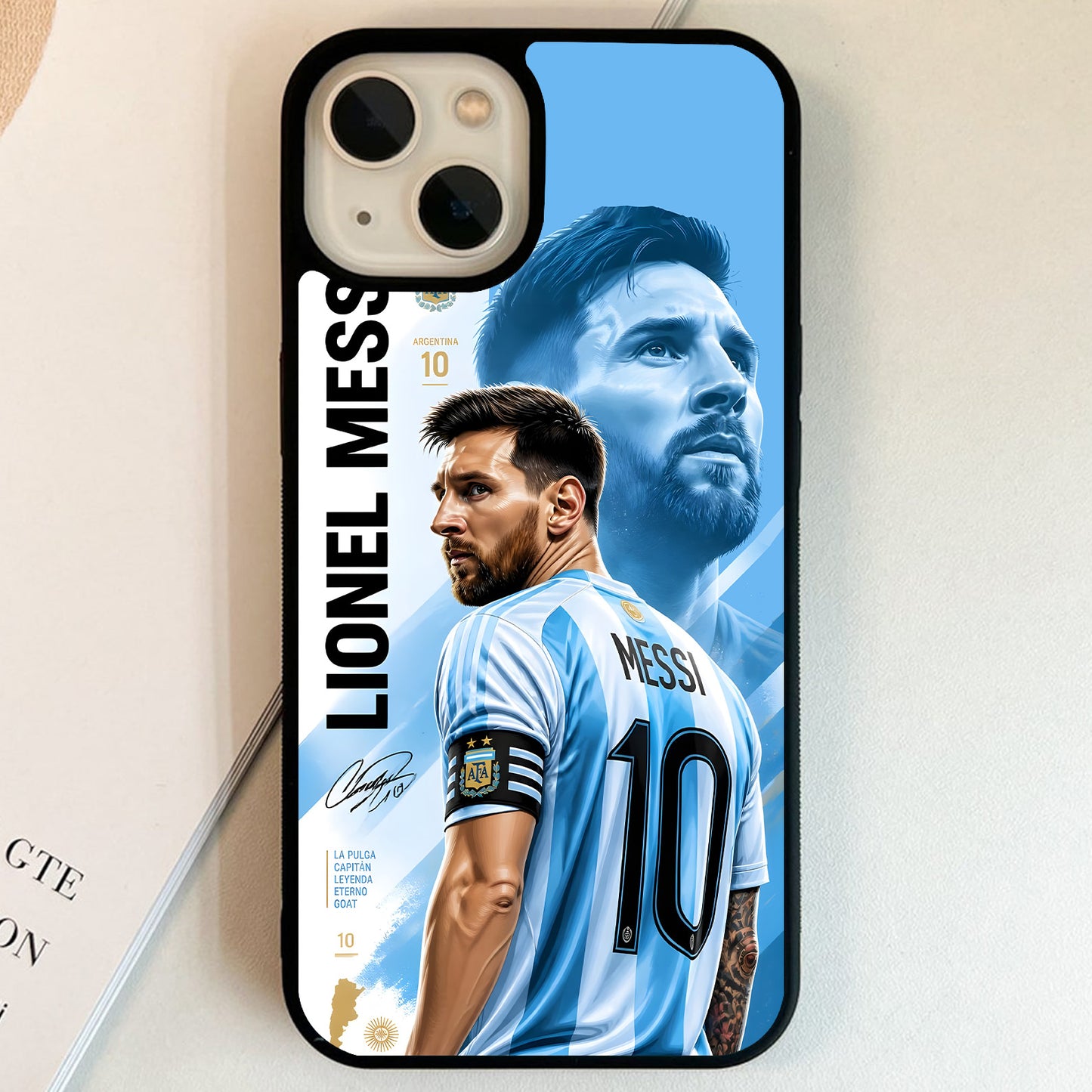 Lionel Messi Argentina Legend Glass Case