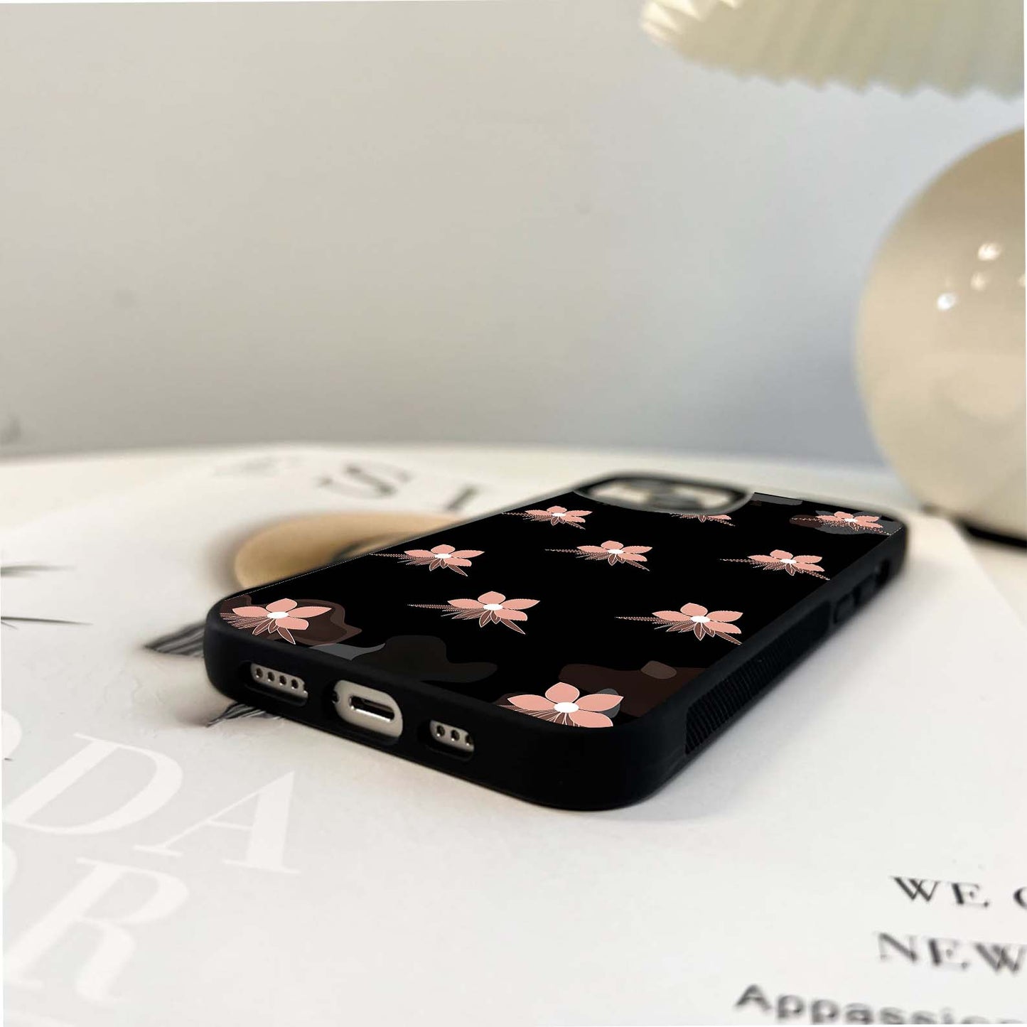 Blush Blossom Charm Glass Case