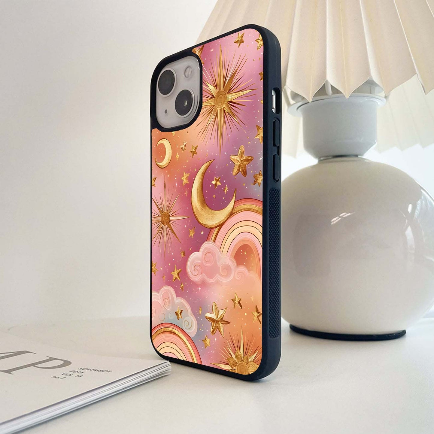 Brightl Boho Moon Glass Case