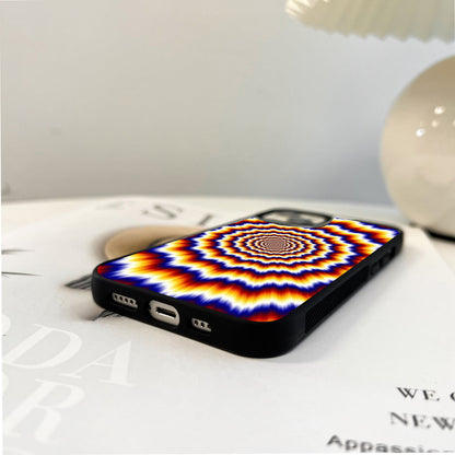 Fiery Optical Vortex Glass Case