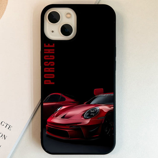 Porsche Crimson Night Glass Case