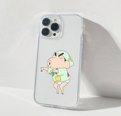 Dancing Baby Shinchan Clear Silicon Cover