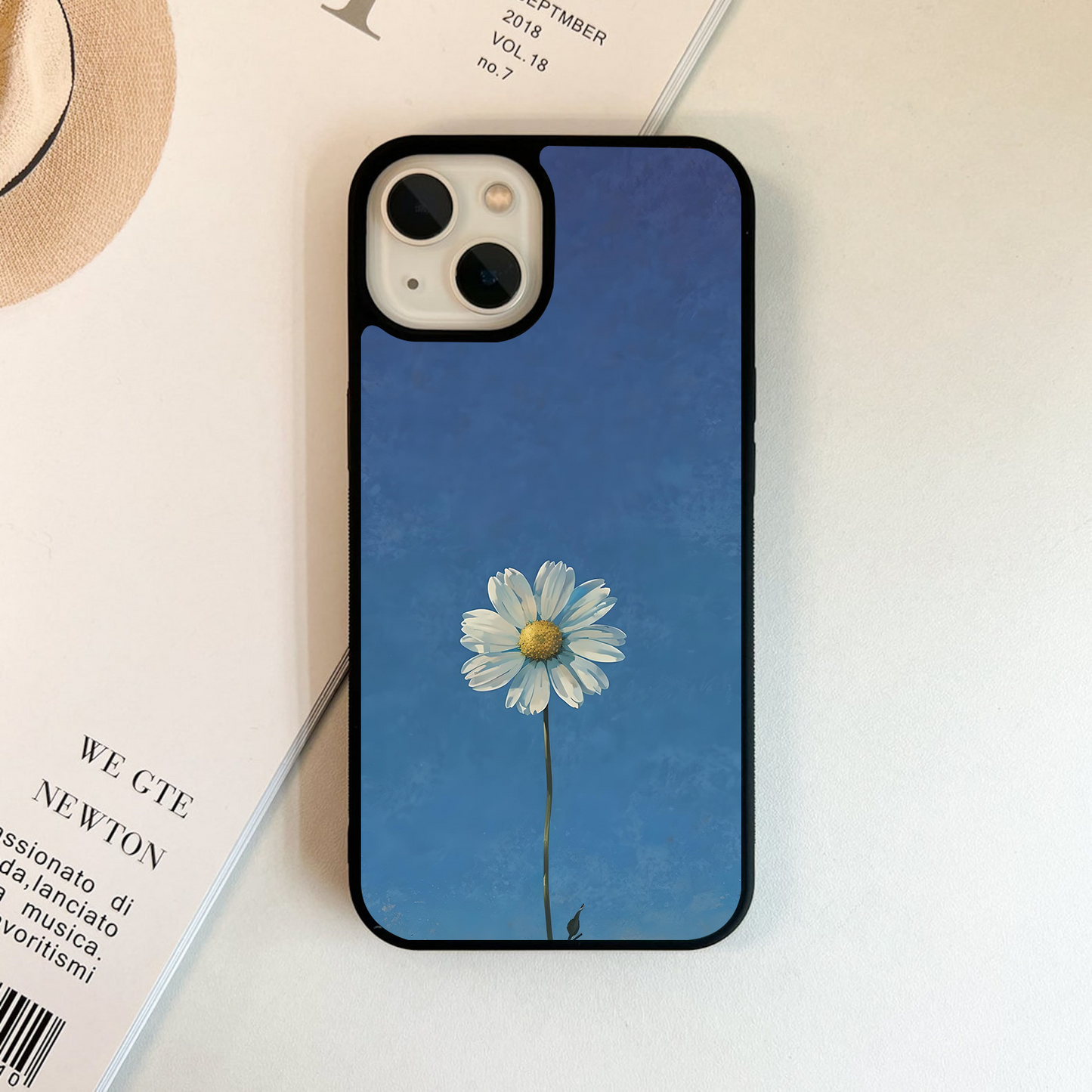 Lonely Bloom Sky Glass Case