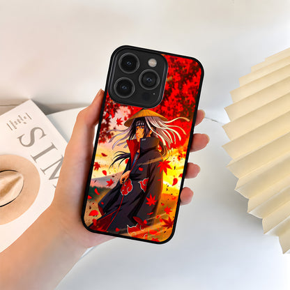 Naruto Itachi Autumn Glass Case