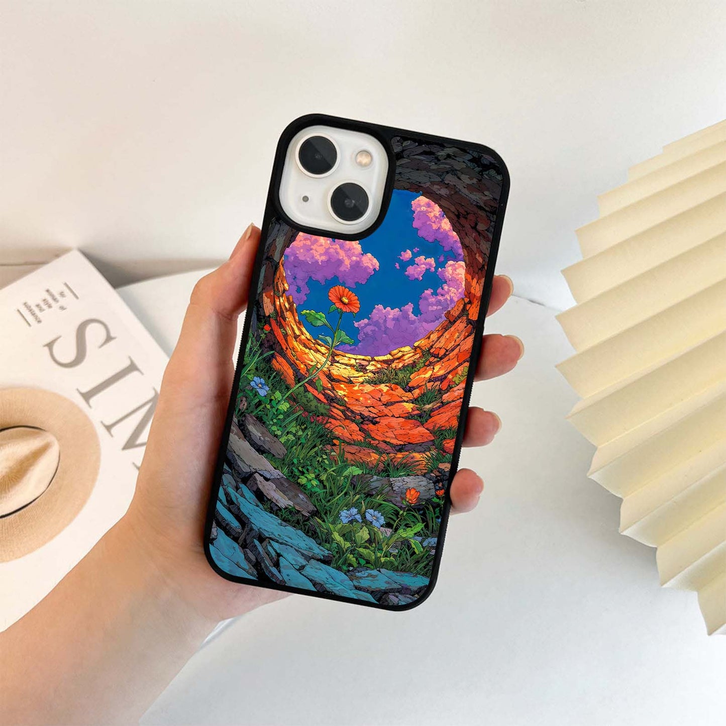 Bloom Within Stone Glass Case