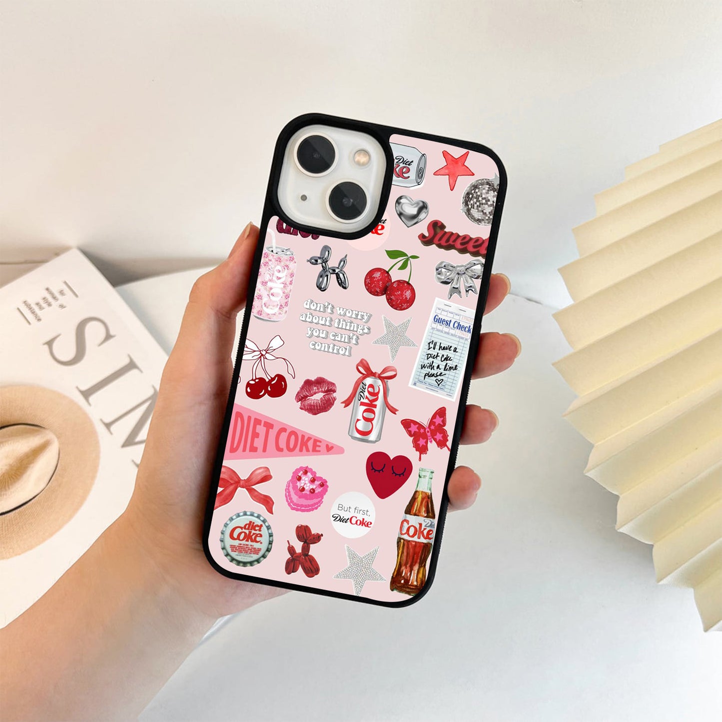 Diet Coke Girly Pop Glass Case