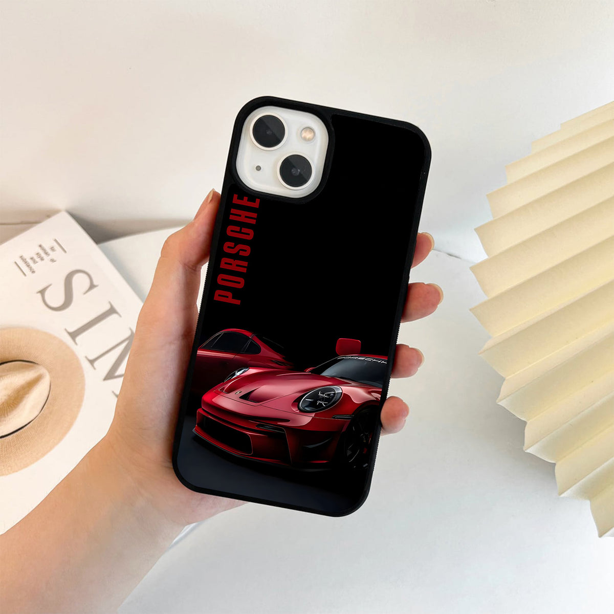 Porsche Crimson Night Glass Case