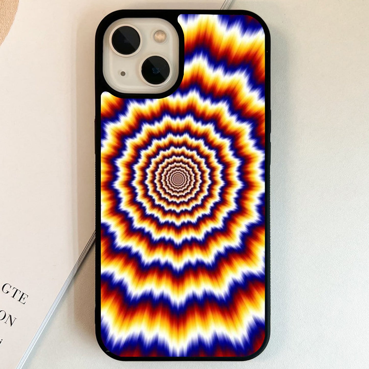 Fiery Optical Vortex Glass Case