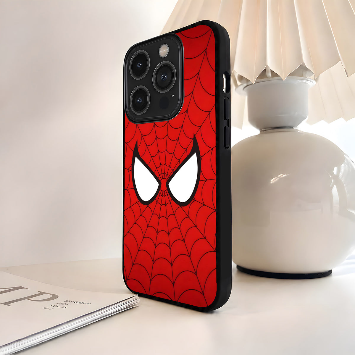 Spider Mask Web Glass Case