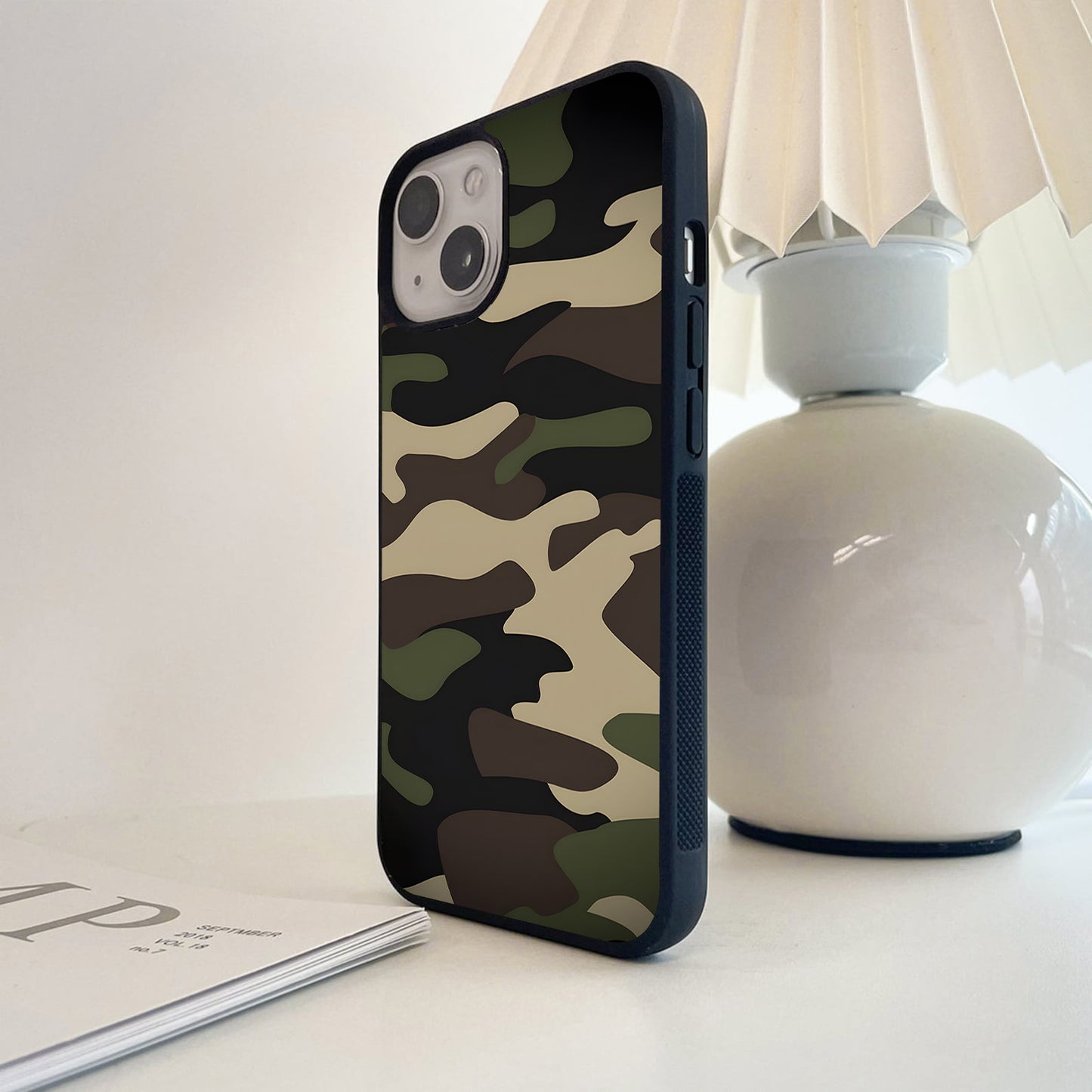 Classic Army Camouflage Glass Case