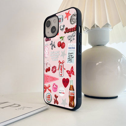 Diet Coke Girly Pop Glass Case