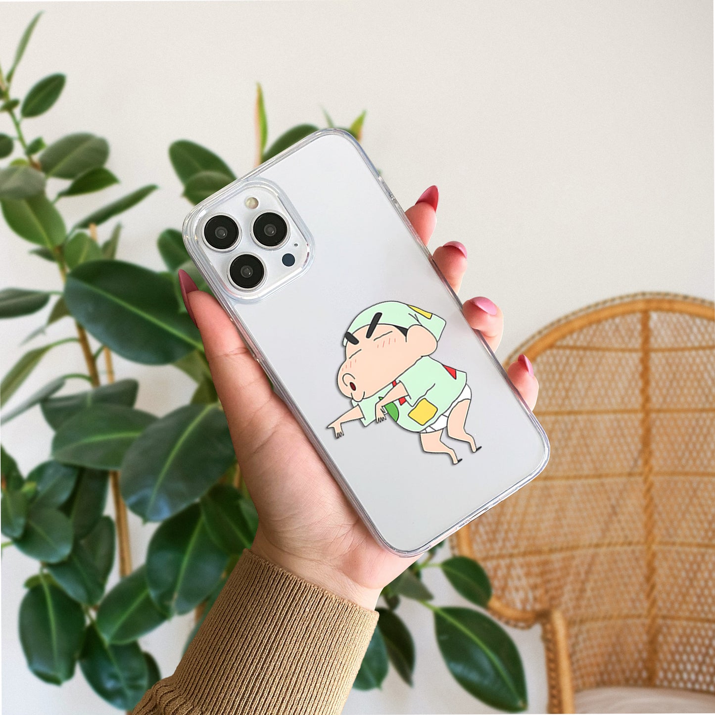 Dancing Baby Shinchan Clear Silicon Cover