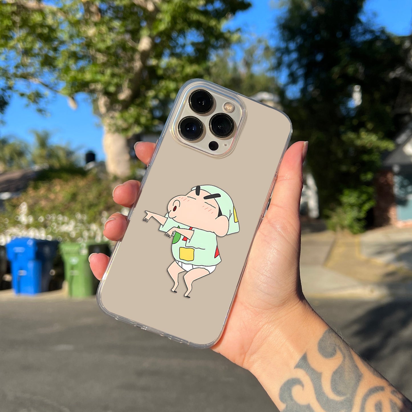 Dancing Baby Shinchan Clear Silicon Cover