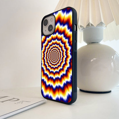 Fiery Optical Vortex Glass Case