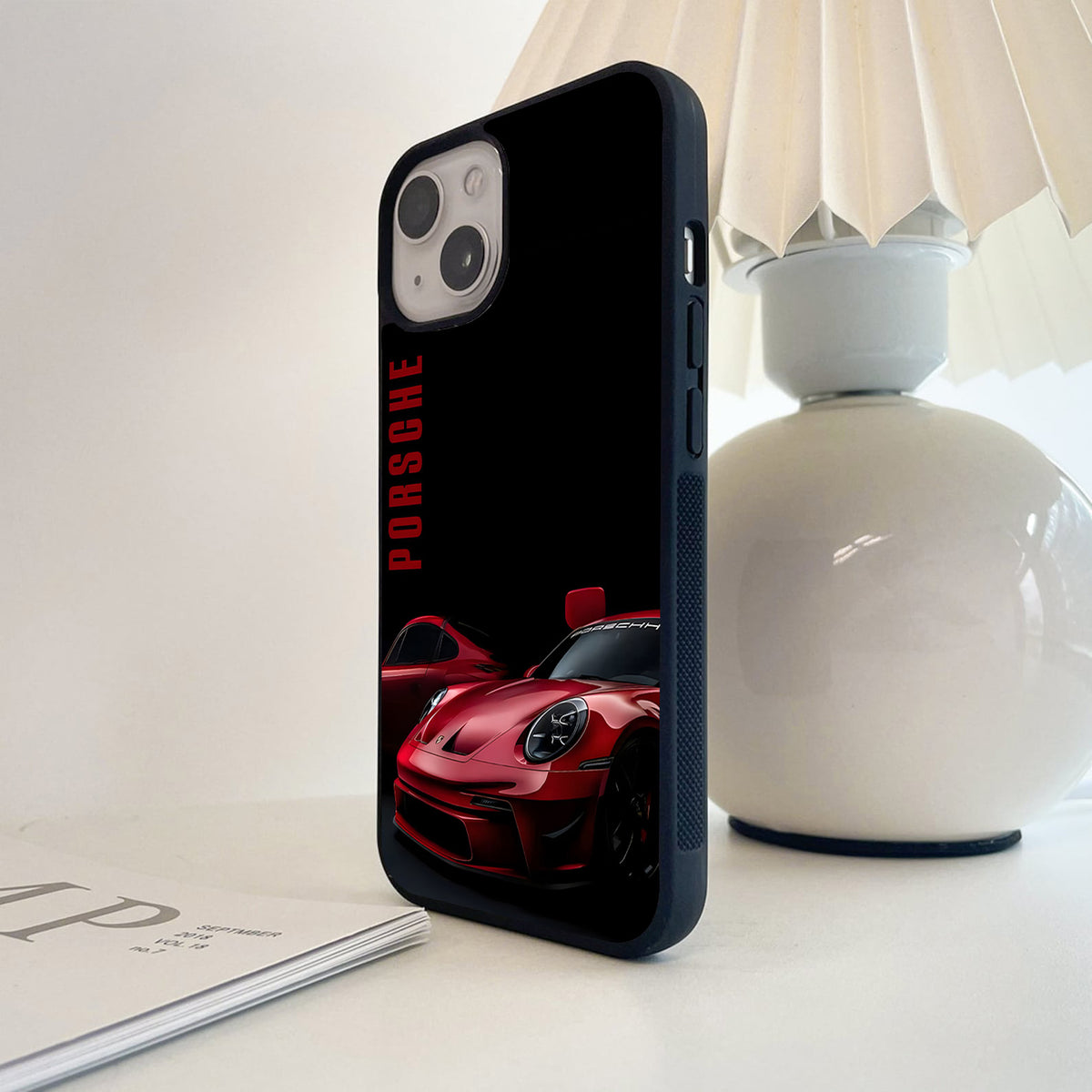 Porsche Crimson Night Glass Case