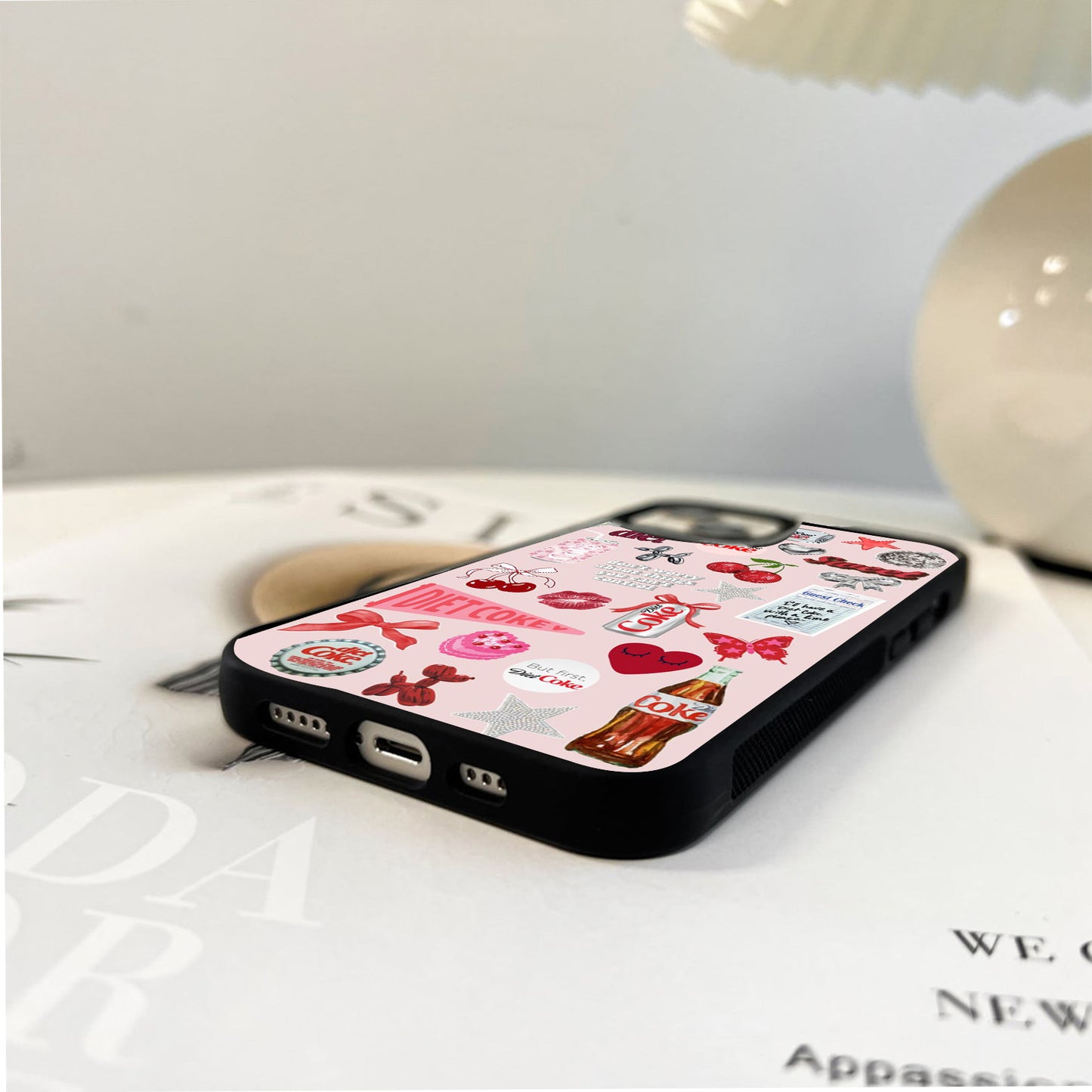 Diet Coke Girly Pop Glass Case