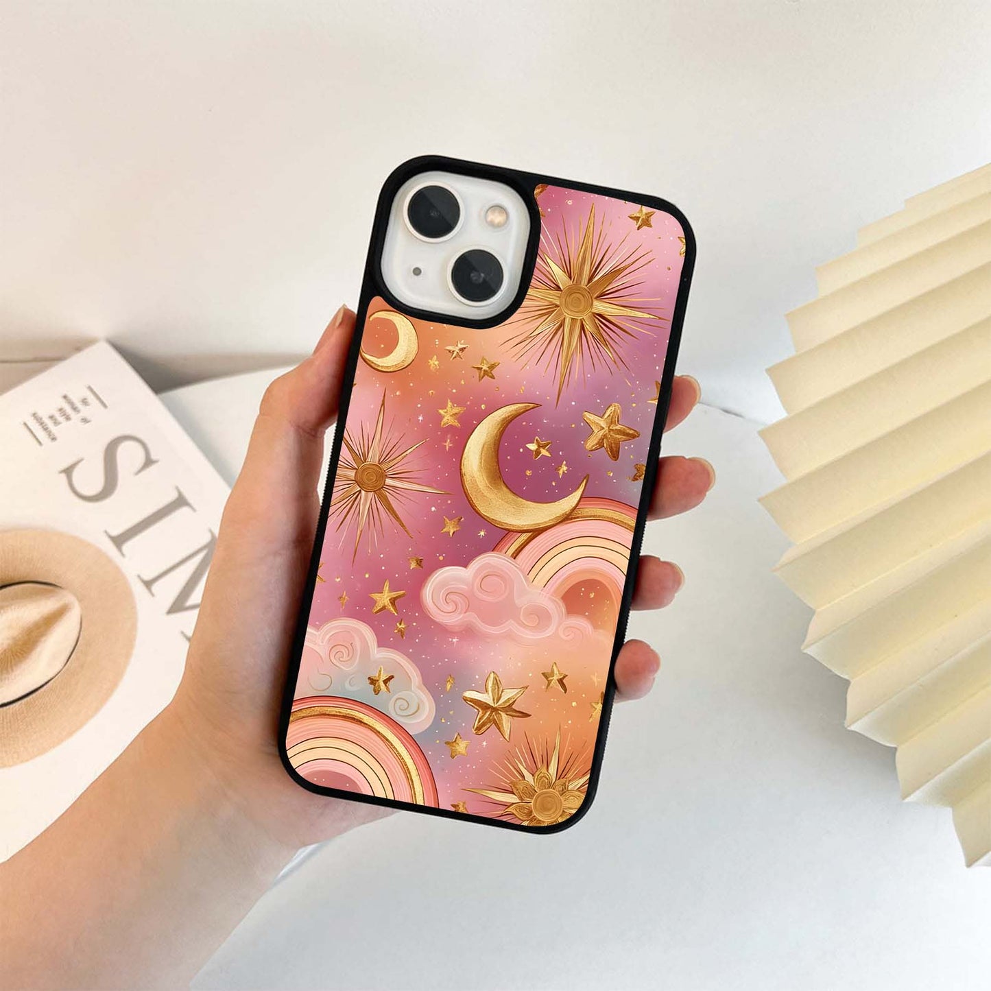 Brightl Boho Moon Glass Case