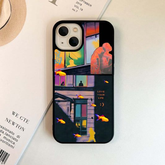 Urban Glitch Glass Case