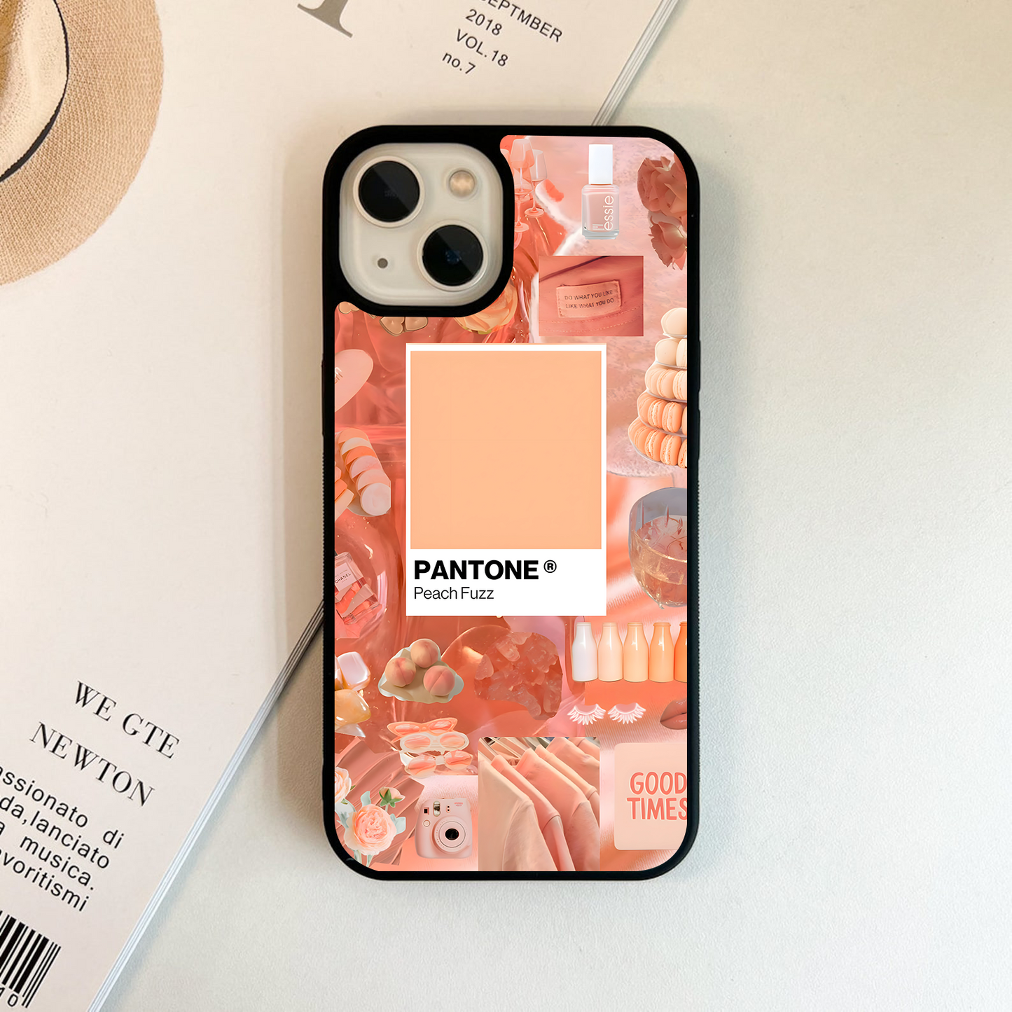 Pantone Good Time Peach Fuzz Glass Case