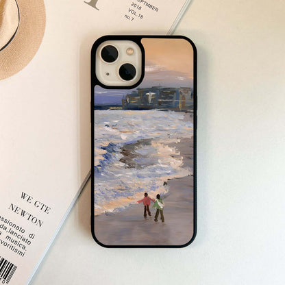 Sunset Shore Love Glass Case