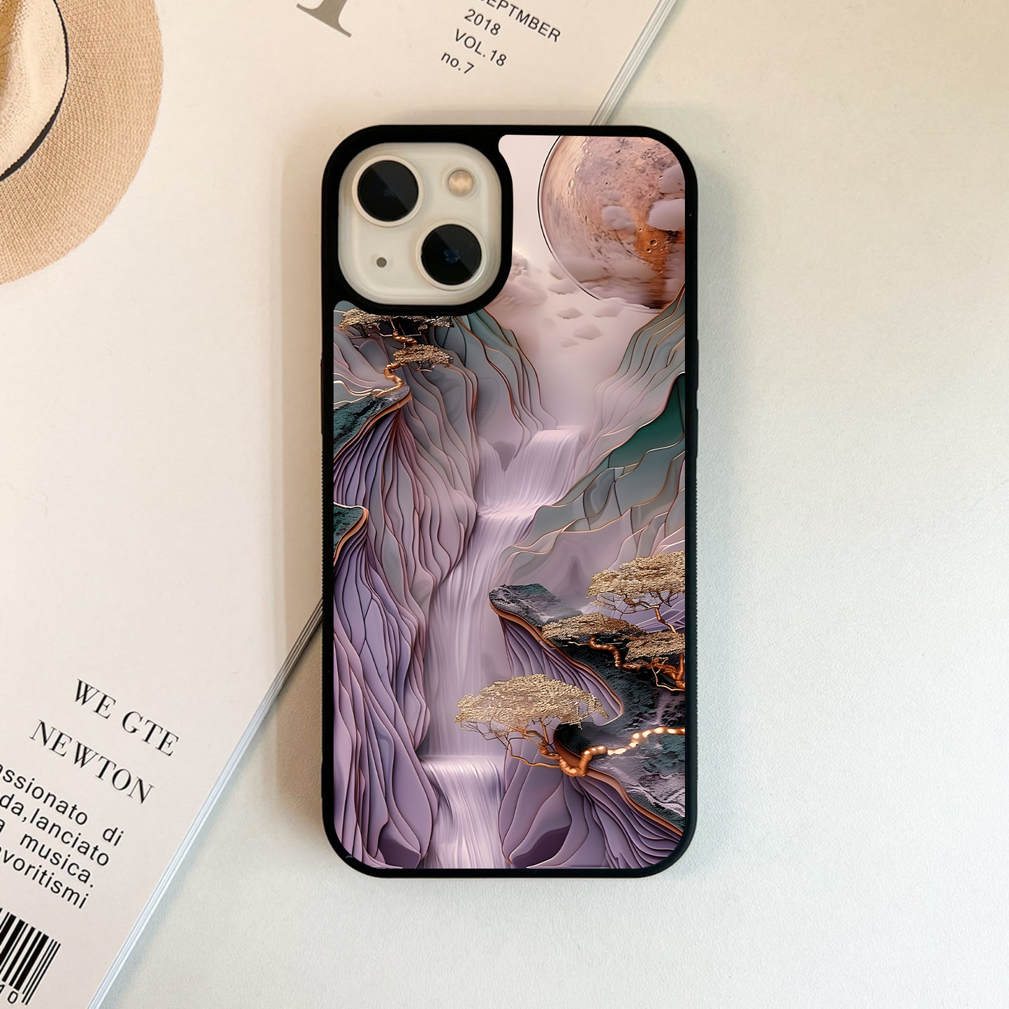 Celestial Cascade Trail  Glass Case