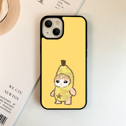 Banana Costume Character Glass Case
