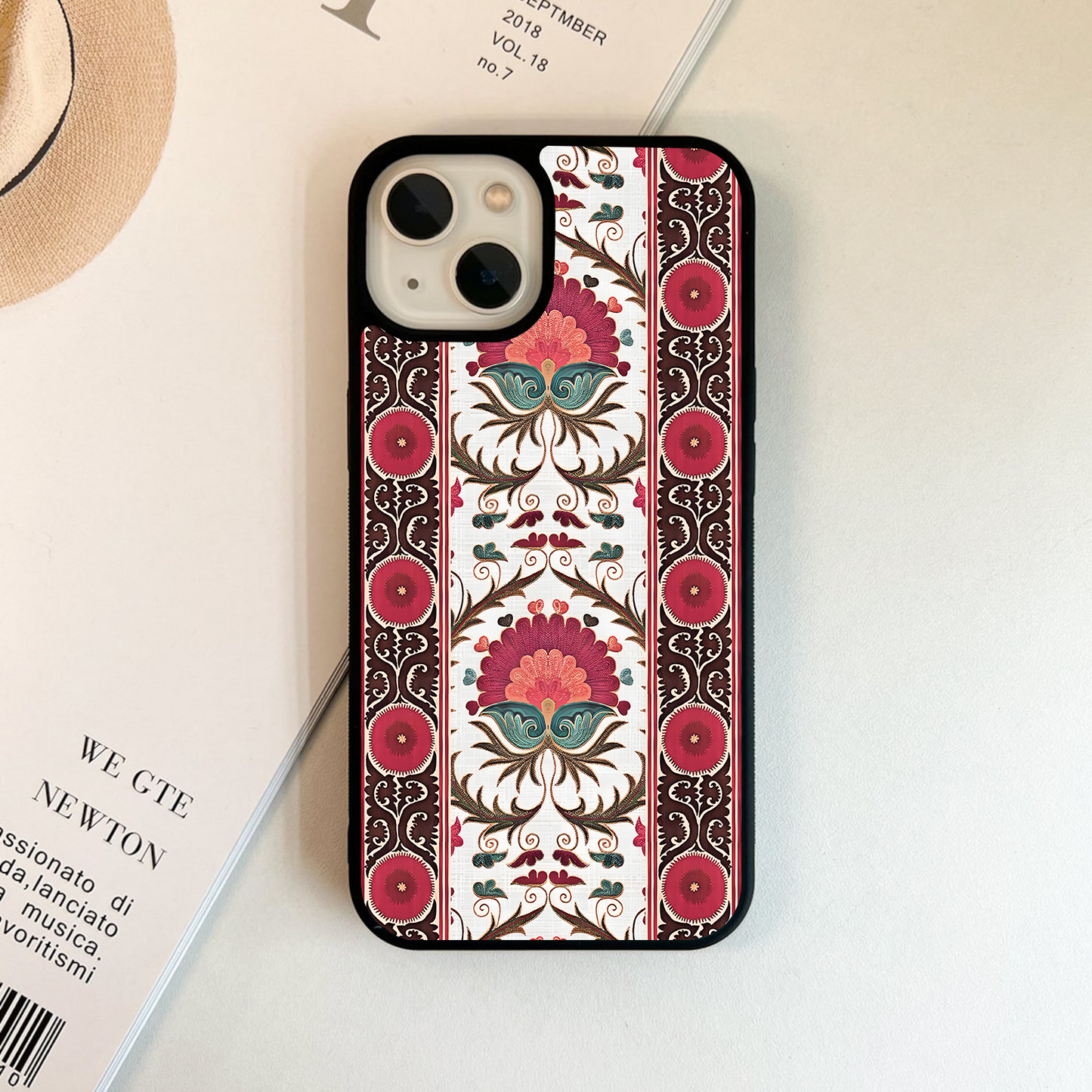 Crimson Heritage Bloom Glass Case