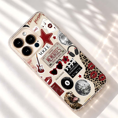 Maroon Memory Collage Silicon Cover