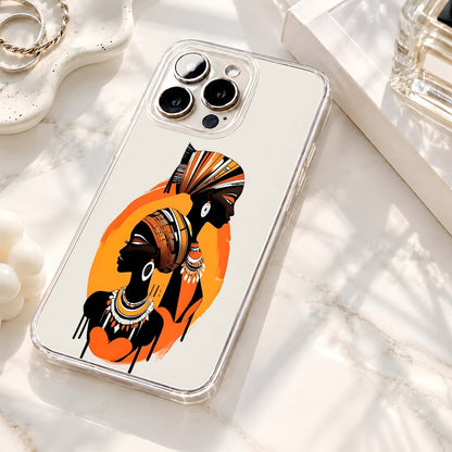 African Tribal Queens Clear Silicon Cover