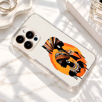 African Tribal Queens Clear Silicon Cover