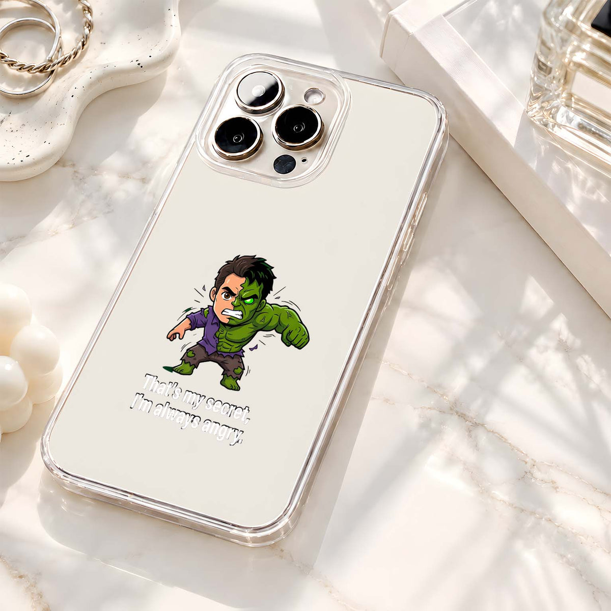 Always Angry Hulk Clear Silicon Cover