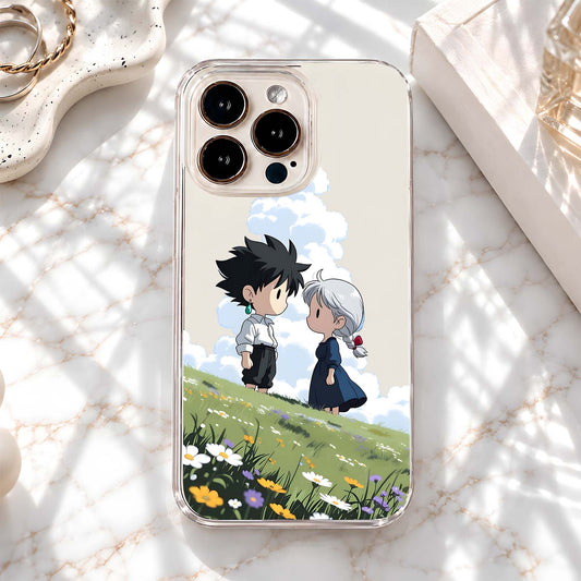 Anime Meadow Couple Glass Case