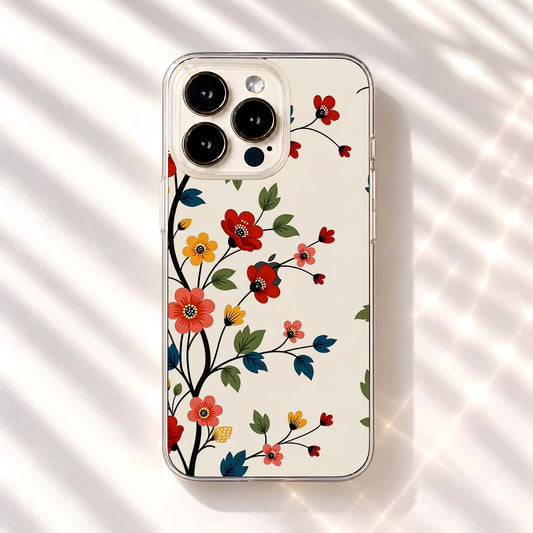 Autumn Blossom Branches Glass Case