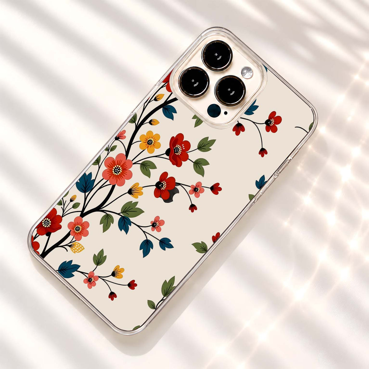 Autumn Blossom Branches Clear Silicon Cover