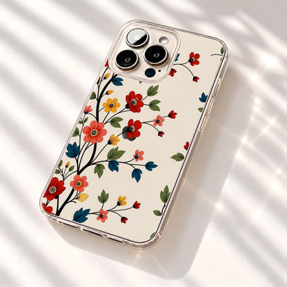 Autumn Blossom Branches Clear Silicon Cover