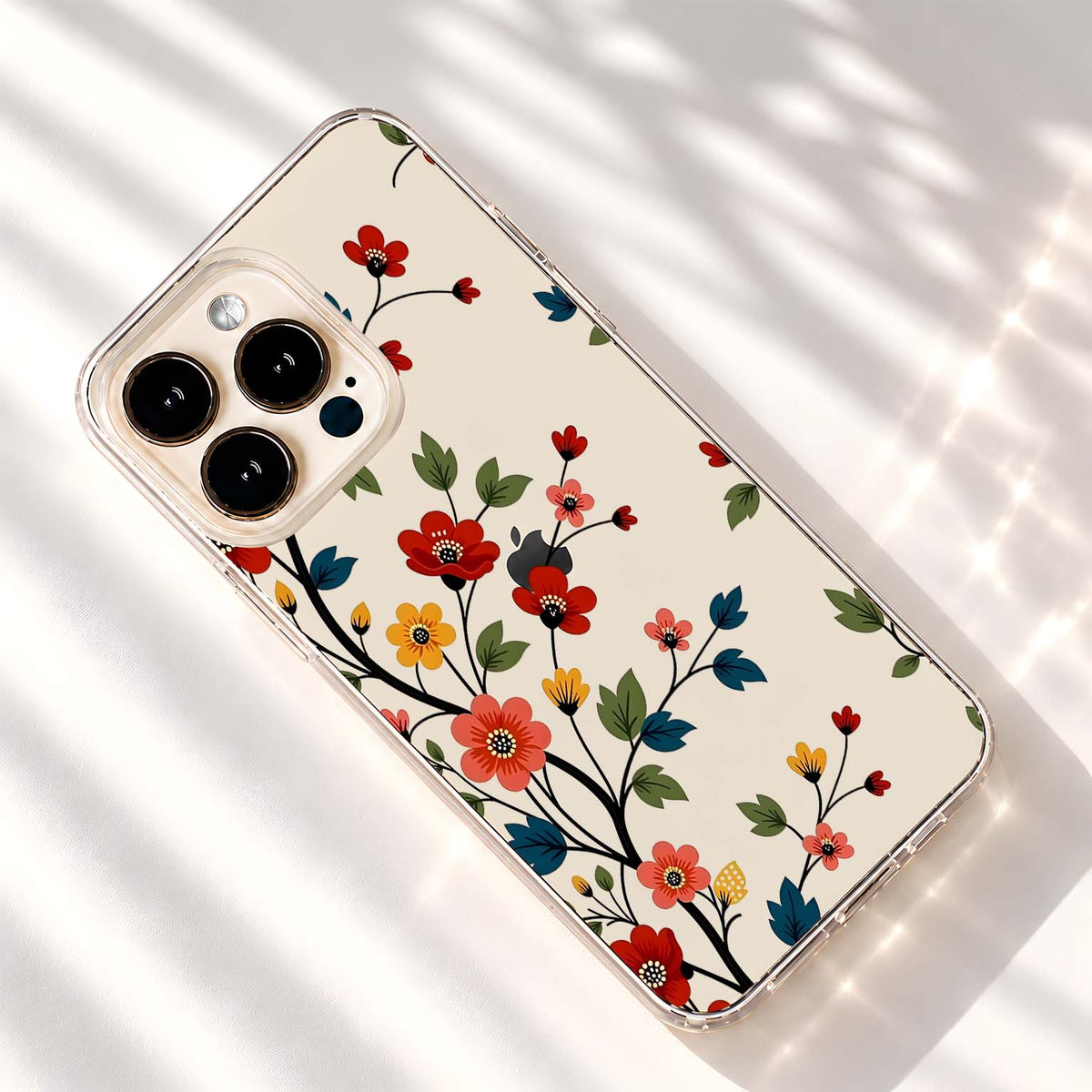 Autumn Blossom Branches Clear Silicon Cover