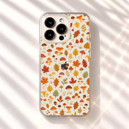 Autumn Mushroom Forest Clear Silicon Cover