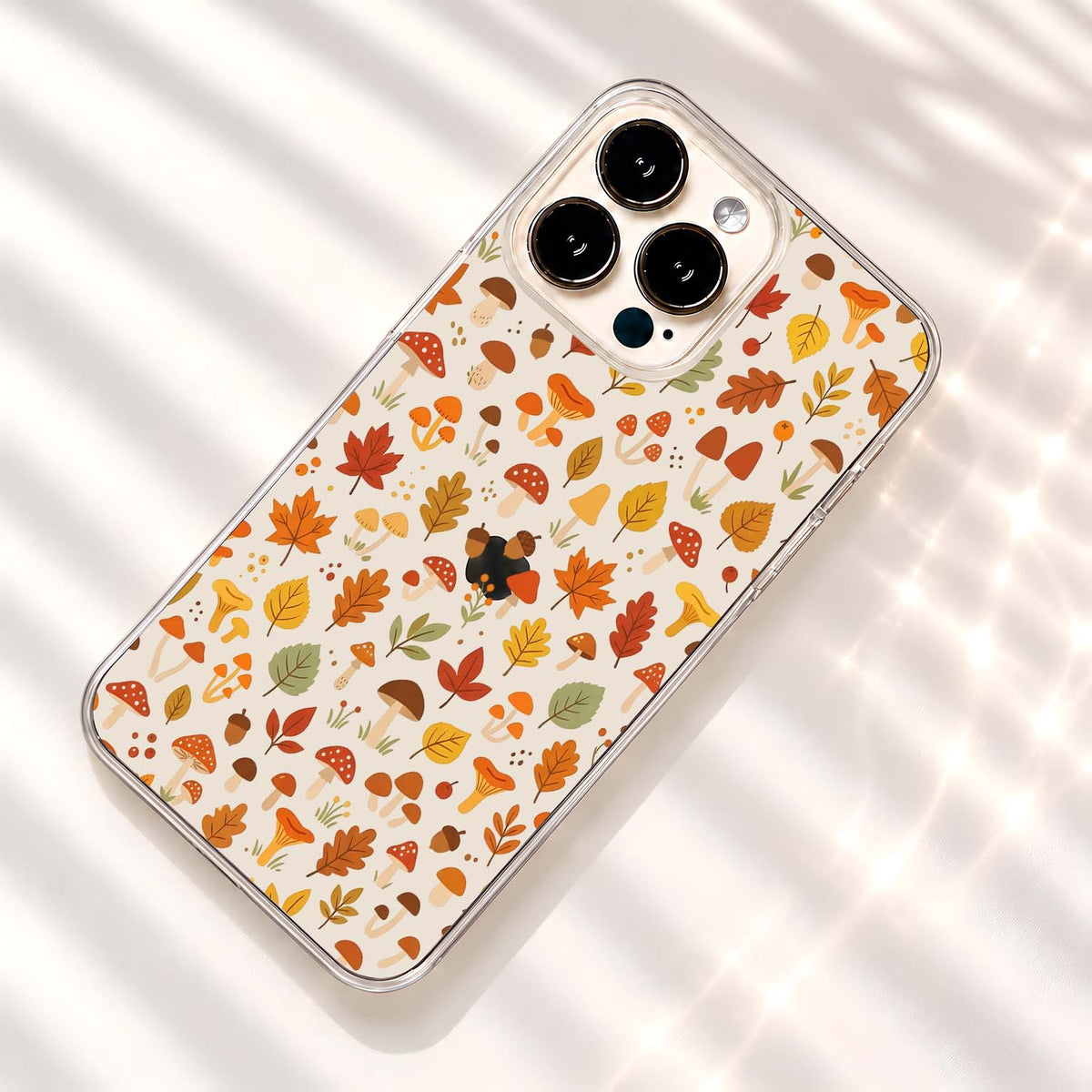 Autumn Mushroom Forest Clear Silicon Cover
