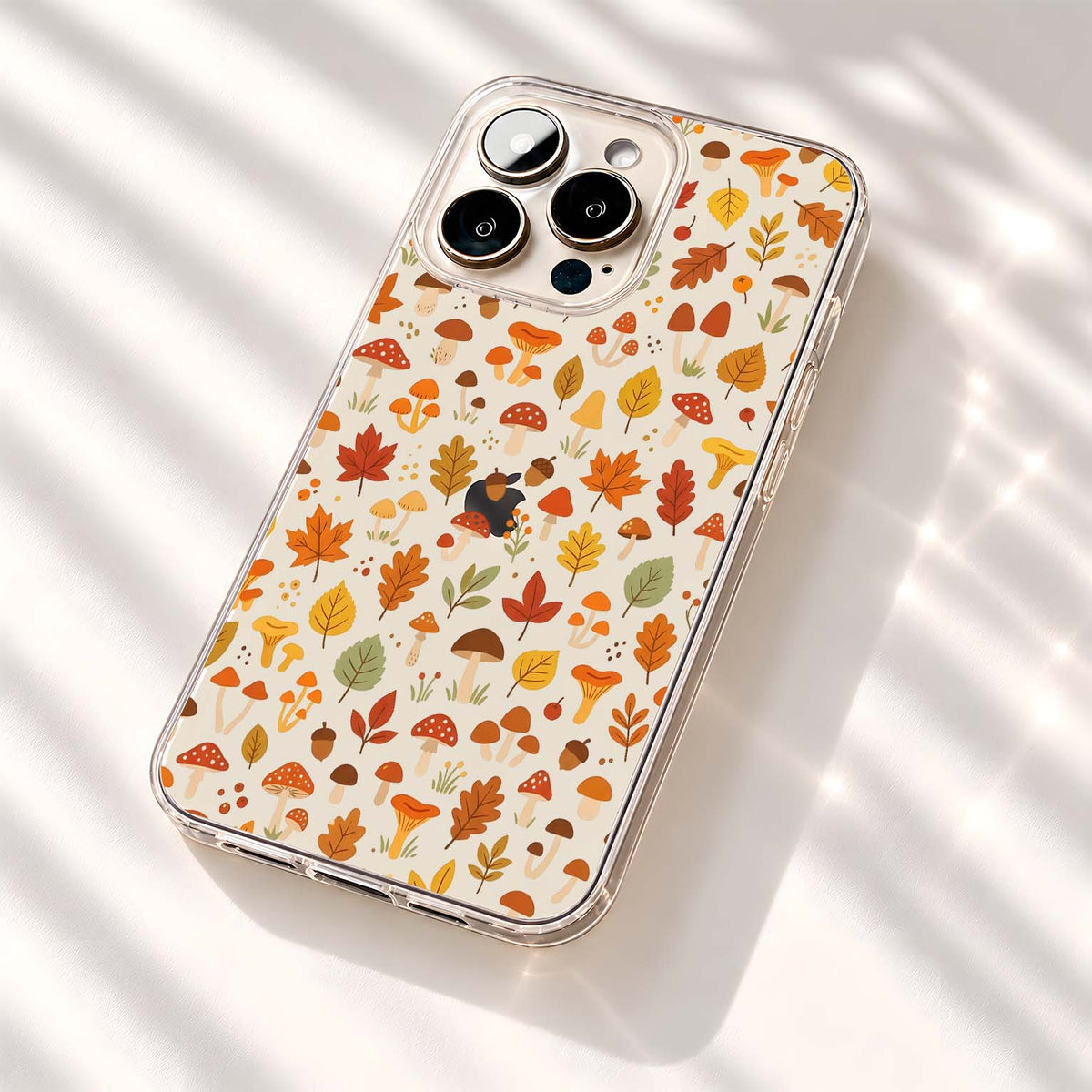 Autumn Mushroom Forest Clear Silicon Cover