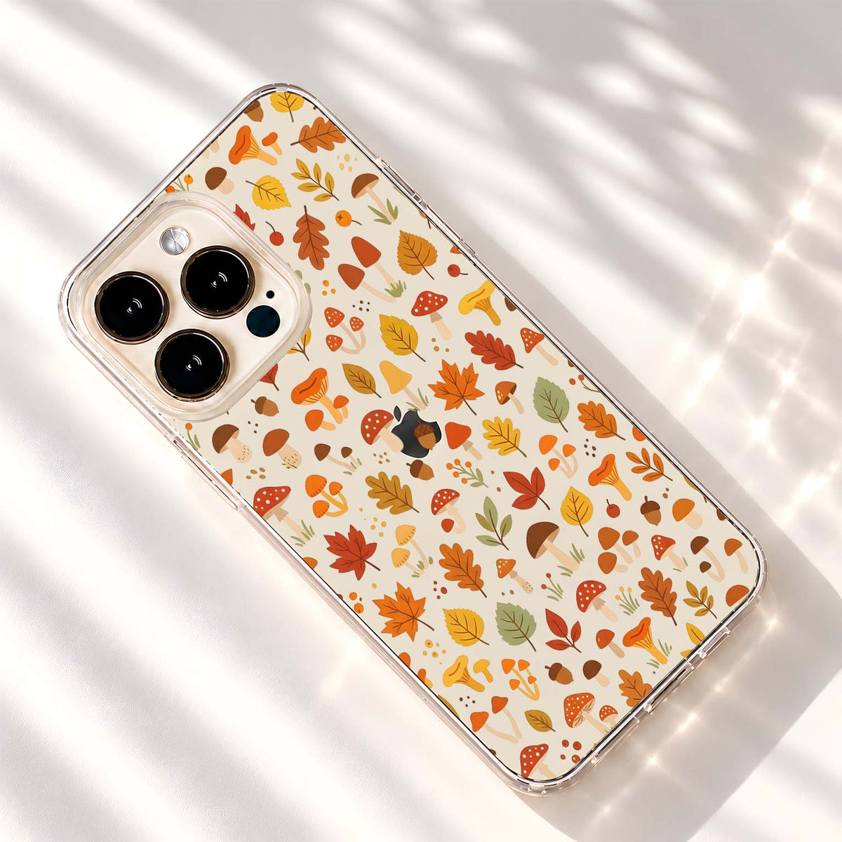Autumn Mushroom Forest Clear Silicon Cover