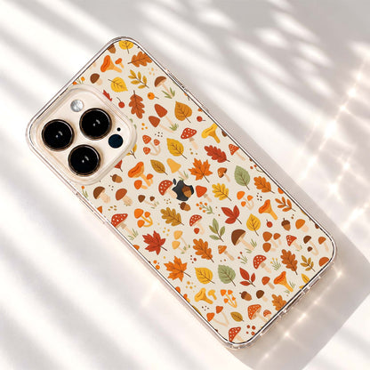 Autumn Mushroom Forest Clear Silicon Cover