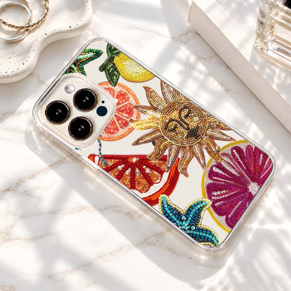 Beaded Summer Charms Clear Silicon Cover