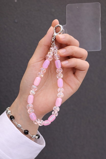 Blush Crystal Loop Phone Charm