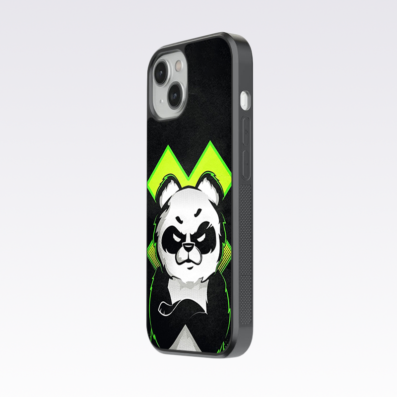 Angry Panda Glass Case