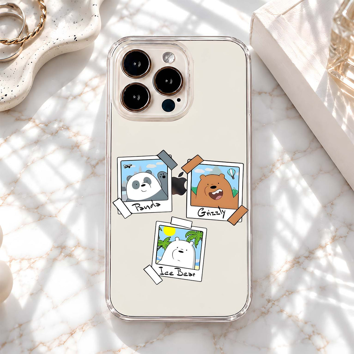 Bear Memory Frames Clear Silicon Cover